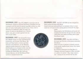 Hollandia 1995. 1E Cu-Ni "December" bélyeges borítékban T:UNC
Netherlands 1995. 1 Ecu Cu-...