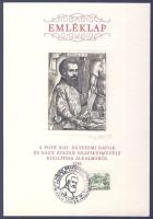 Nagy Zoltán: Vesalius, rézkarc-papír, jelzett kis szériás emléklapon alkalmi bélyegzéssel 15x21 cm