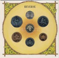 Nagy Britannia 1987. 1p - 1P (7xklf) forgalmi sor karton dísztokban T:BU
United Kingdom 1987. 1 Pen...