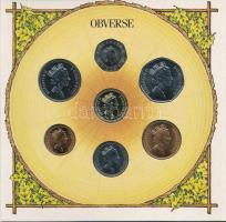 Nagy Britannia 1987. 1p - 1P (7xklf) forgalmi sor karton dísztokban T:BU
United Kingdom 1987. 1 Pen...