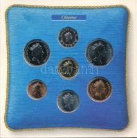 Nagy Britannia 1988. 1p - 1P (7xklf) forgalmi sor szettben, angol nyelvű leírással T:BU külső tok hi...