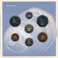 Nagy Britannia 1991. 1p - 1P (7xklf) forgalmi sor szettben, angol nyelvű leírással T:BU
United King...