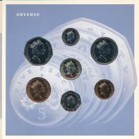 Nagy Britannia 1991. 1p - 1P (7xklf) forgalmi sor szettben, angol nyelvű leírással T:BU
United King...