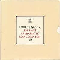 Nagy-Britannia 1986. 1p-2P (8xklf) forgalmi sor karton díszcsomagolásban T:BU Great Britain 1986. 1 Penny - 2 Pounds (8xdiff) coin set in cardboard case C:BU