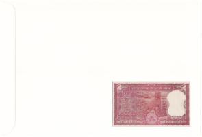 India DN 2R felbélyegzett borítékban, bélyegzéssel T:UNC
India ND 2 Rupees in envelope with stamp a...