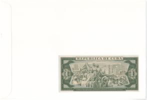 Kuba 1982. 1P felbélyegzett bankjegyes boríték bélyegzéssel T:UNC
Cuba 1982. 1 Peso in banknote env...