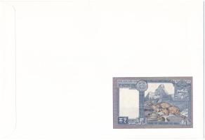 Nepál DN (1988-1990) 1R felbélyegzett borítékban, bélyegzéssel T:UNC
Nepal ND (1988-1990) 1 Rupees ...