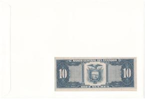 Ecuador 1986. 10S felbélyegzett borítékban, bélyegzéssel T:UNC
Ecuador 1986. 10 Sucres in envelope ...