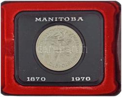 Kanada 1970. 1$ Ni "Manitoba" dísztokban T:UNC,AU Canada 1970. 1 Dollar Ni "Manitoba" in display case C:UNC,AU Krause KM#78