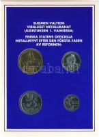 Finnország 1990. 10p - 5M (4xklf) forgalmi sor karton dísztokban T:UNC
Finland 1990. 10 Pennia - 5 ...
