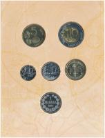 Finnország 2001. 10p - 10M (5xklf) forgalmi sor + "Finn verde" Cu-Ni zseton szettben, kart...