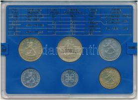 Finnország 1987. 5p - 5M (6xklf) forgalmi sor műanyag tokban T:UNC
Finland 1987. 5 Penniä - 5 Markk...