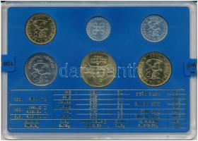 Finnország 1986. 5p - 5M (6xklf) forgalmi sor műanyag tokban T:AU
Finland 1986. 5 Pennia - 5 Markka...