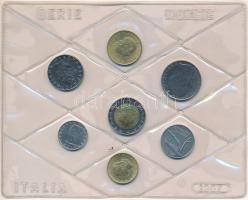 Olaszország 1987. 5L-500L (7xklf) forgalmi sor fóliatokban T:UNC Italy 1987. 5 Lire - 500 Lire (7xdiff) coin set in foil pack C:UNC