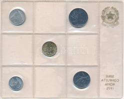 Olaszország 1975. 5L-100L (5xklf) forgalmi sor fóliatokban T:UNC
Italy 1975. 5 Lire - 100 Lire (5xd...