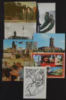 kb 500 db modern Berlin városképes lap + kb. 200 modern motívumlap kevés magyarral