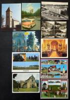 ~1.000 modern magyar városképes lap cipős dobozban