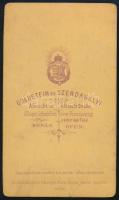 cca 1865 Három elegáns hölgy (anya, lánya és nagymama?) portréja, vizitkártya Goldstein és Szerdahel...
