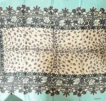 Rochas Paris jelzett kendő, 90x90 cm