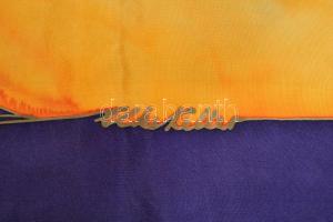 Elke Köller szignós kendő, 84x87 cm