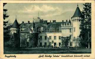 1944 Nagykároly, Carei; "Gróf Károlyi István" honvédtiszti fiúnevelő intézet (Károlyi kastély). Szabó Mária kiadása / Hungarian military institute for boys (castle) (fl)