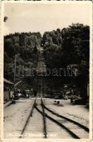 1943 Kommandó, Komandó, Comando, Comandau; sikló Komondón, sodronypálya Kovászna felé, iparvasút / funicular to Covasna, industrial railway (gyűrődések / creases)