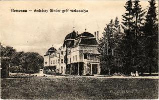 1941 Homonna, Humenné; Gróf Andrássy Sándor kastélya / castle (Rb)