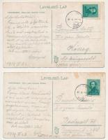 1939 Tardoskedd, Tvrdosovce - 2 db RÉGI képeslap: római katolikus templom belső, főoltár / 2 pre-194...