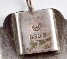 David Andersen Company, Willy Winnaess designer: Ezüst (Ag) sport karkötő, elemein különböző sportok...