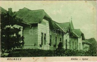 Királyhelmec, Helmec, Kralovsky Chlumec; Kórház. Klein József kiadása / hospital (fl)