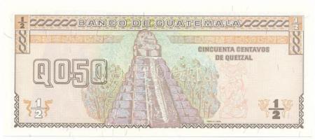 Guatemala 1998. 1/2Q (50c) "A 23312856 A" T:UNC
Guatemala 1998. 1/2 Quetzal (50 Centavos)...