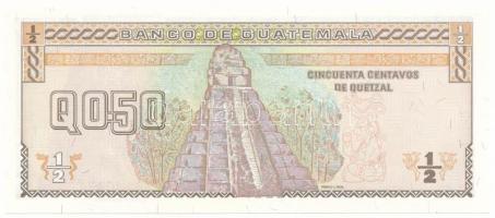 Guatemala 1998. 1/2Q (50c) "A 23314047 A" T:UNC
Guatemala 1998. 1/2 Quetzal (50 Centavos)...