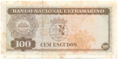 Timor / Portugál Közigazgatás 1963. 100Esc "510908" T:AU, folt
Timor / Portugese Colony 1...