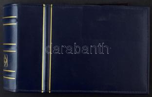 100 férőhelyes Leuchtturm levél berakó kék borítóval jó állapotban, benne néhány II. világháborús né...