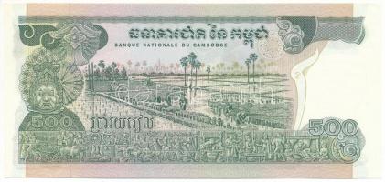 Kambodzsa DN(1973) 500R "489558" T:AU, hullámos papír
Cambodia ND(1973) 500 Riels "4...
