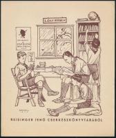 Cserkész ex libris (Márton Lajos)