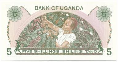 Uganda DN(1982) 5Sh "A/26 684269" T:UNC Uganda ND(1982) 5 Shillings "A/26 684269" T:UNC Krause KM#15