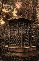 1910 Lőcse, Levoca; Ketterhäuschen / Szégyenketrec / cage of shame of Julianna Géczy (gyűrődés / crease)