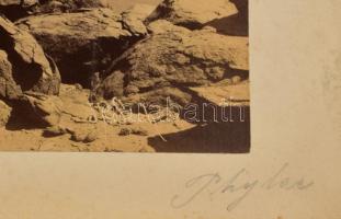 cca 1890-1900 Jean Pascal Sébah (1872-1947): Egyiptom, Philai, Ízisz temploma és a Traianus kioszk, ...