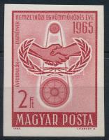 1965 Évfordulók-események Együttműködés vágott bélyeg