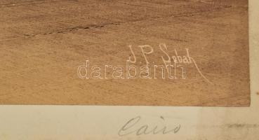 cca 1890-1900 Jean Pascal Sébah (1872-1947): Egyiptom, Kairó, Hasszán szultán mecset, nagyméretű fot...