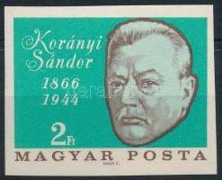 1966 Évfordulók - Események Korányi Sándor vágott bélyeg