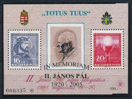 2005/32 In Memoriam II. János Pál pápa emlékív