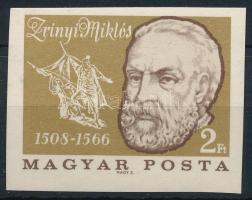 1966 Évfordulók - Események IV. Zrínyi Miklós vágott bélyeg