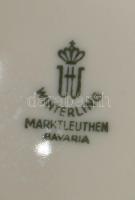 Bavaria mid-century egyszemélyes reggeliző szett, csésze alátéttel és desszertes tányér. Jelzett, mi...