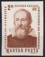 1964 Évfordulók - események (II.) Galileo Galilei vágott bélyeg