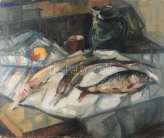 Derkovits Gy jelzéssel: Csendélet, olaj, vászon. 50×60 cm