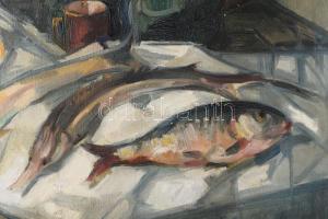 Derkovits Gy jelzéssel: Csendélet, olaj, vászon. 50×60 cm