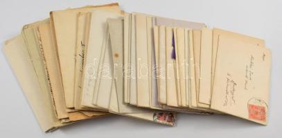 1912-1915 Markóczi Imre okleveles gépészmérnöknek a feleségétől Újtátrafüredrő írt levelek kb. 50 db