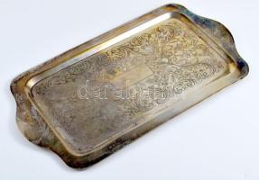 FB Rogers ezüstözött tálca, jelzett, 27x14 cm